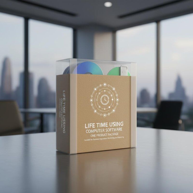 زمان عمر با استفاده از نرم افزار کامپیوتر یک بسته محصول مقدار مناسب برای نظارت و گزارش عملیات تجاری